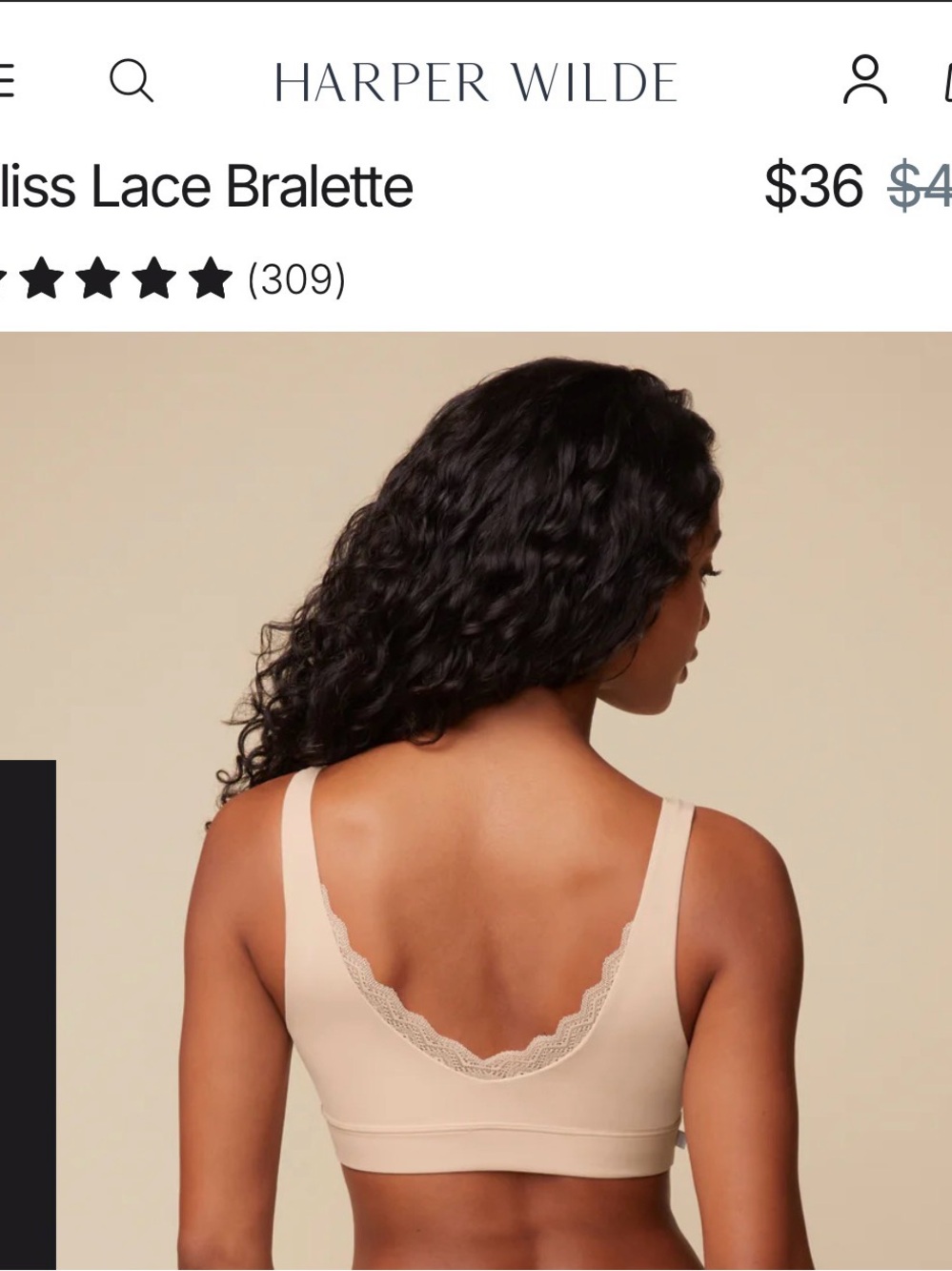 Harper Wilde Bliss Lace Bralette - Picture 4 of 5